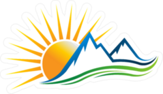 Sun Mountains Logo Sticker