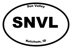 Sun Valley Oval Sticker