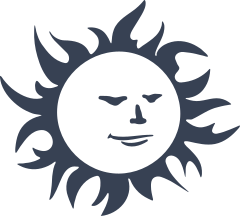 Sun With A Face Sticker