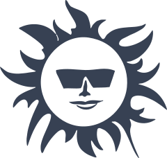 Sun With Glasses Sticker