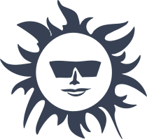 Sun With Glasses Sticker