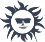 Sun With Glasses Sticker