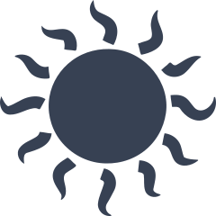 Sun With Rays Sticker