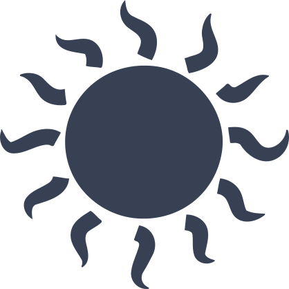 Sun With Rays Sticker