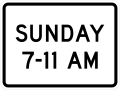 Sunday 7-11 Am Sticker