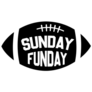 Sunday Funday Quote Football Sticker