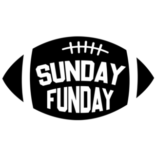 Sunday Funday Quote Football Sticker