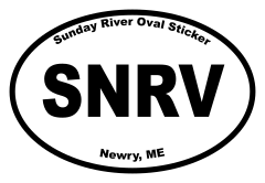 Sunday River Oval Sticker