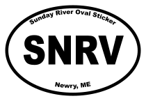 Sunday River Oval Sticker