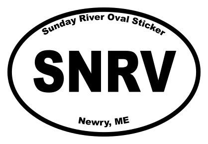 Sunday River Oval Sticker