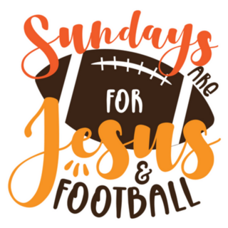 Sundays Are For Jesus And Football Sticker
