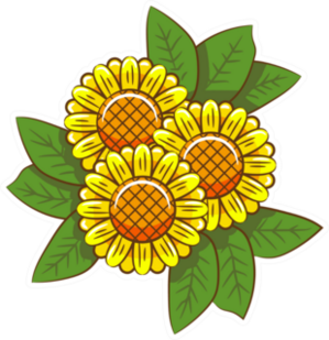 Sunflower Bouquet Sticker