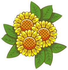 Sunflower Bouquet Sticker