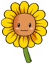 Sunflower Cartoon Sticker