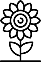 Sunflower Line Sticker