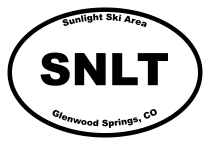 Sunlight Ski Area Oval Sticker