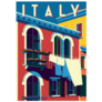 Sunny Summer Day In Italy Illustration Sticker