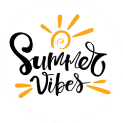 Sunny Summer Vibes Sticker