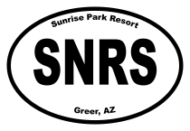 Sunrise Park Resort Oval Sticker