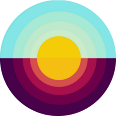 Sunrise Sunset Graphic Sticker 