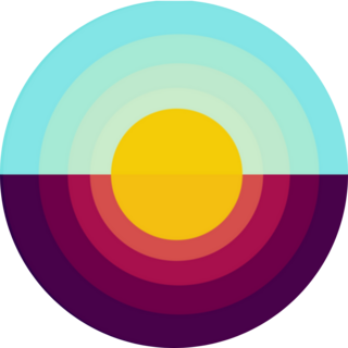 Sunrise Sunset Graphic Sticker 