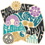 Sunshine Hippie Flower Love Sticker