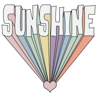 Sunshine Pastel Rainbow Sticker