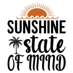 Sunshine State of Mind Hand lettering Sticker