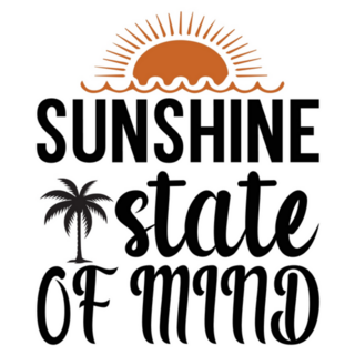 Sunshine State of Mind Hand lettering Sticker