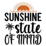 Sunshine State of Mind Hand lettering Sticker