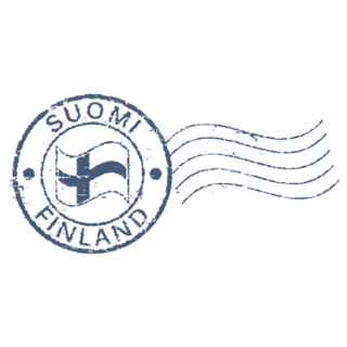 Suomi Finland Postal Stamp Sticker