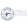 Suomi Finland Postal Stamp Sticker