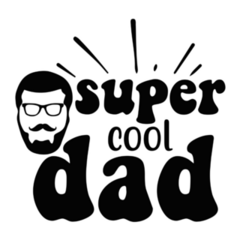Super Cool Dad Fathers Day Sticker
