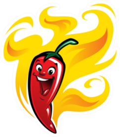 Super Hot Red Pepper Sticker