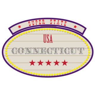 Super State Usa - Connecticut Sticker