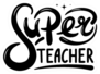 Super Teacher Hand Lettering Sticker