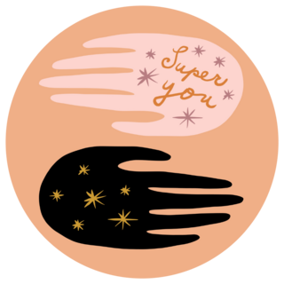 Super You Magical Hands Sticker