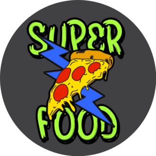 Superfood Pizza Lightning Sticker