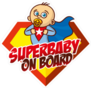 Superhero Baby on Board Sticker