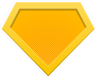 Superhero Logo Diamond Sticker