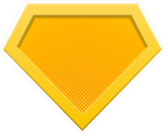 Superhero Logo Diamond Sticker