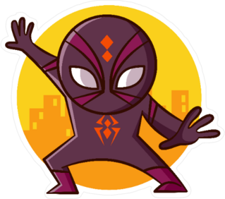 Superhero Spider Sticker