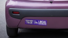 Support Local Farmers Bumper Sticker