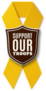 Support Our Troops Yellow Ribbon Sticker