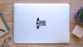 Surf Club Sticker on a Laptop (New) example