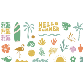 Surf Club Sticker Sheet