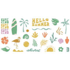 Surf Club Sticker Sheet