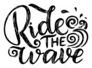 Surf Lettering Quote Sticker