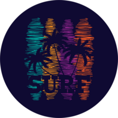 Surf Scribbles Sticker