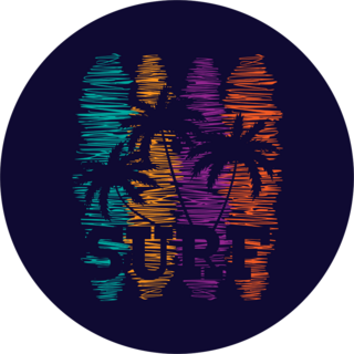 Surf Scribbles Sticker